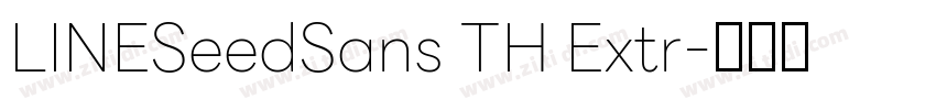 LINESeedSans TH Extr字体转换